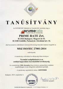 Tanúsítvány 27001 Prime Rate Zrt..jpg